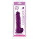 Фиолетовый фаллоимитатор на присоске ColourSoft 5  Soft Dildo - 17,8 см.