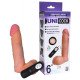 Фаллическая насадка Харнесс UNICOCK 6  с вибрацией - 17,8 см.