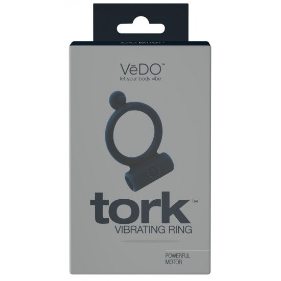 Чёрное виброкольцо VeDO Tork Чёрное виброкольцо VeDO Tork