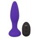 Фиолетовая анальная вибропробка RC Butt Plug - 14,5 см.