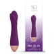 Фиолетовый вибратор Ooh La La Flower Vibrator - 18 см.