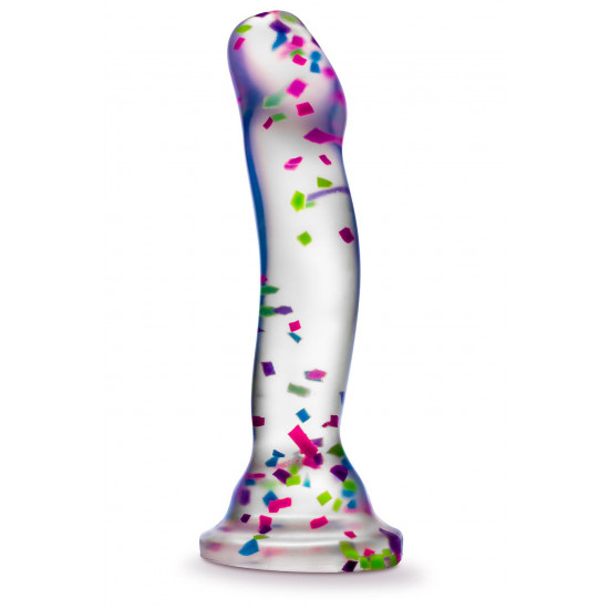 Прозрачный люминесцентный фаллоимитатор Hanky-Panky - 19 см.