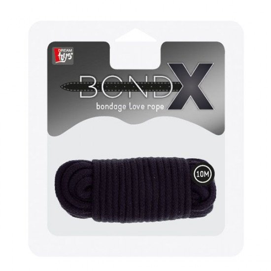 Черная веревка для связывания Love Rope - 10 м.