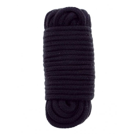 Черная веревка для связывания Love Rope - 10 м.