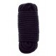 Черная веревка для связывания Love Rope - 10 м.