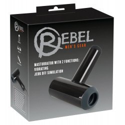 Черный мастурбатор с удобной ручкой Masturbator with 2 Functions