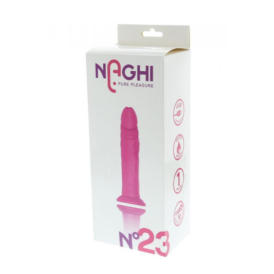 Розовый вибратор NAGHI NO.23 RECHARGEABLE VIBRATOR - 17 см. Розовый вибратор NAGHI NO.23 RECHARGEABLE VIBRATOR - 17 см.