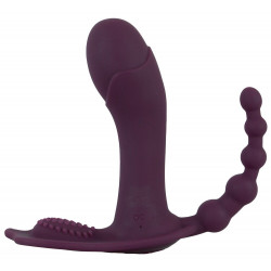Фиолетовый вибратор для ношения в трусиках ARIVA RC Panty Vibrator