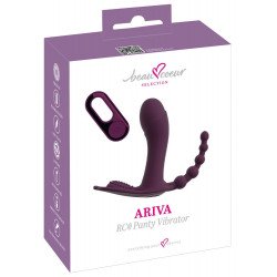 Фиолетовый вибратор для ношения в трусиках ARIVA RC Panty Vibrator