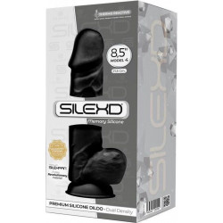 Черный фаллоимитатор SILEXD Model 4 - 21,5 см. Черный фаллоимитатор SILEXD Model 4 - 21,5 см.