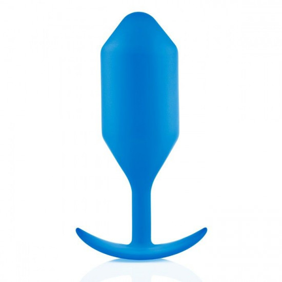 Синяя пробка для ношения B-vibe Snug Plug 5 - 14 см.