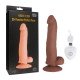 Коричневый вибратор SEDUCER 20 Function Perfect Peter - 20,5 см.