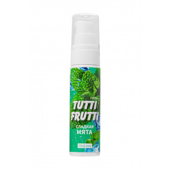 Гель-смазка Tutti-Frutti со вкусом сладкой мяты - 30 гр.