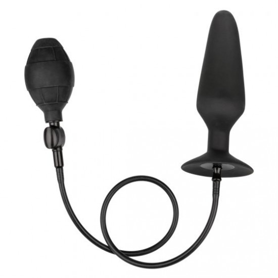 Черная анальная пробка с расширением COLT XXXL Pumper Plug with Detachable Hose - 16 см.