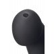 Черный фаллос с имитацией эякуляции Silicon Cum Dildo L - 19,6 см.