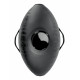 Черный надувной мяч с платформой для фиксации дилдо Body Dock Inflatable Love Ball
