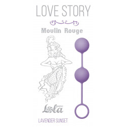 Сиреневые вагинальные шарики Love Story Moulin Rouge