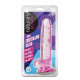 Розовый фаллоимитатор 7 Inch Crystalline Dildo - 17,7 см.