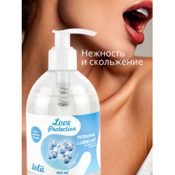 Увлажняющий лубрикант на водной основе Love Protection - 300 мл.