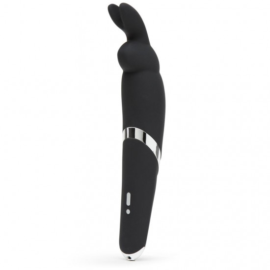 Черный вибратор Rabbit Rechargeable Wand Vibrator - 26,7 см.