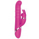 Розовый вибратор-кролик NAGHI NO.42 RECHARGEABLE DUO VIBRATOR - 24 см.