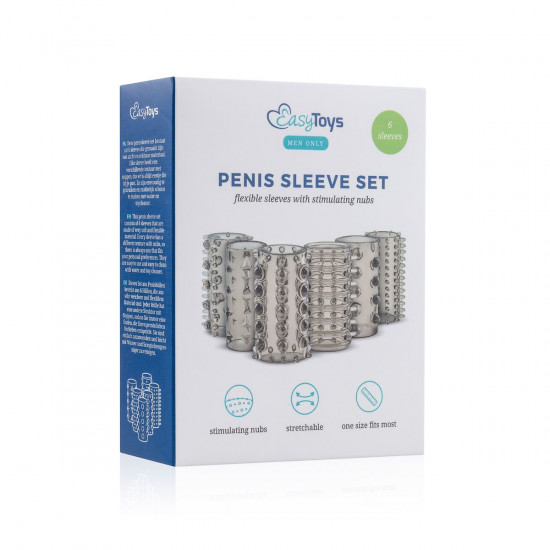 Набор из 6 дымчатых насадок Penis Sleeve Set