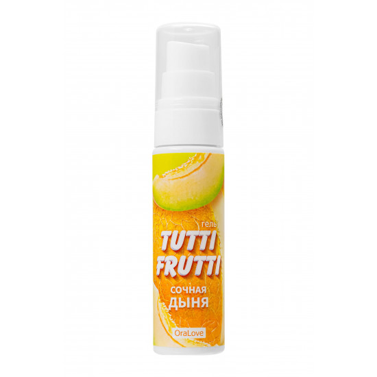 Гель-смазка Tutti-frutti со вкусом сочной дыни - 30 гр.