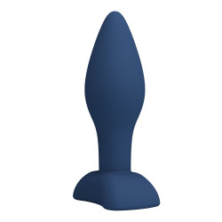 Синяя анальная пробка Bulb Plug S - 9 см.