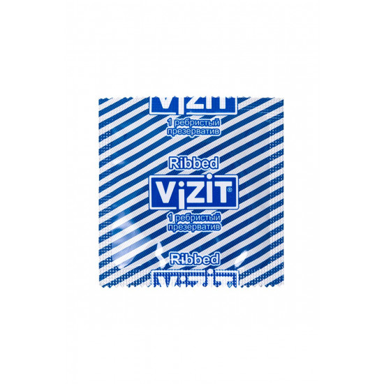 Ребристые презервативы VIZIT Ribbed - 12 шт.