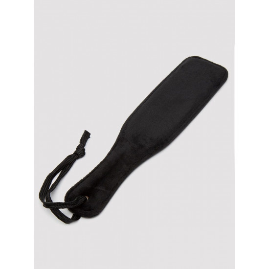 Черная шлепалка Bound to You Faux Leather Small Spanking Paddle - 25,4 см.