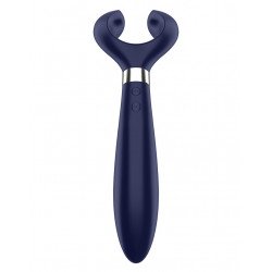 Синий вибромассажер для пар Satisfyer Endless Fun