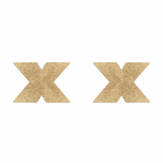 Золотистые крестообразные пэстисы FLASH CROSS PASTIES
