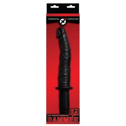 Черный реалистичный вибратор RAMMER
