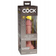 Телесный фаллоимитатор 6  Silicone Dual Density Cock - 17 см.