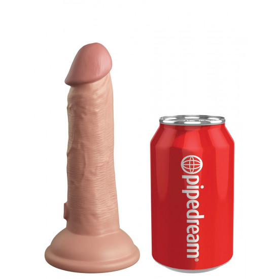 Телесный фаллоимитатор 6  Silicone Dual Density Cock - 17 см.