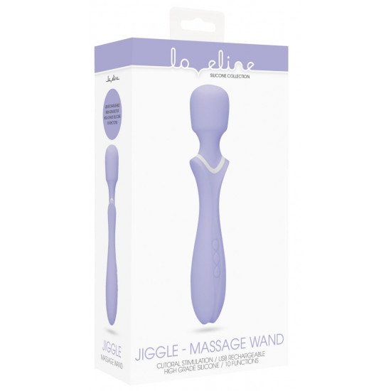Фиолетовый вибромассажер-жезл Jiggle Фиолетовый вибромассажер-жезл Jiggle