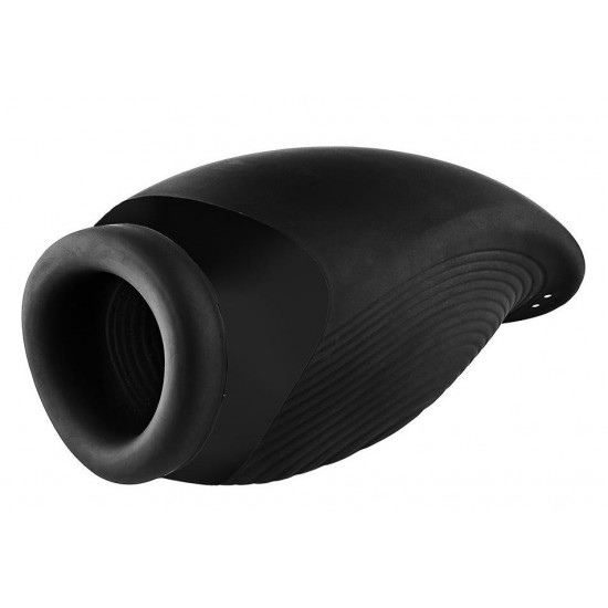 Мастурбатор с вибрацией и функцией нагрева Squeezable Stroker
