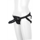 Черный страпон HARNESS WITH DILDO - 13 см.