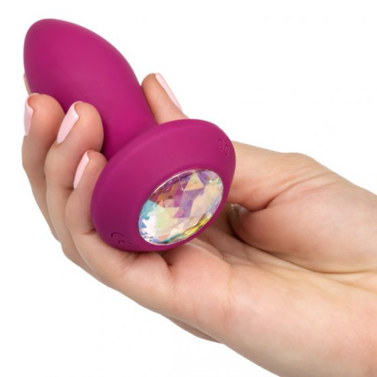 Фиолетовая анальная вибропробка с кристаллом Vibrating Petite Crystal Probe - 9,5 см. Фиолетовая анальная вибропробка с кристаллом Vibrating Petite Crystal Probe - 9,5 см.