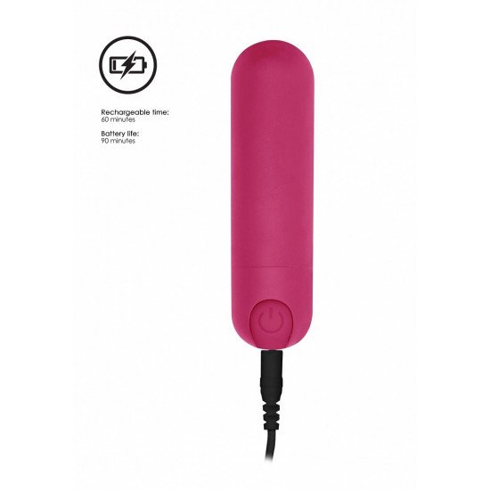 Розовая перезаряжаемая вибропуля 7 Speed Rechargeable Bullet - 7,7 см. Розовая перезаряжаемая вибропуля 7 Speed Rechargeable Bullet - 7,7 см.