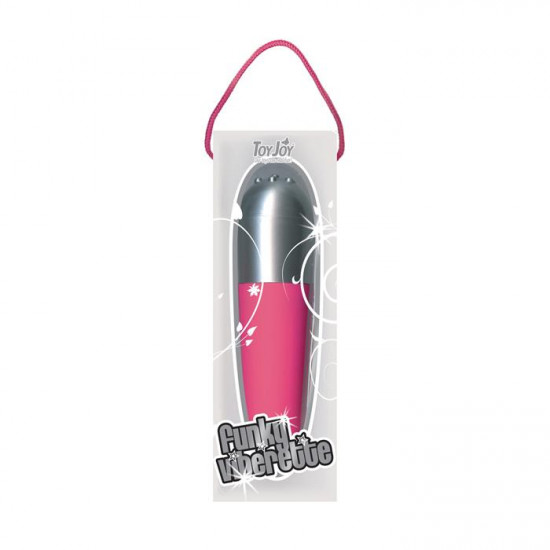 Розовый мини-вибратор Funky Vibrette - 11 см.