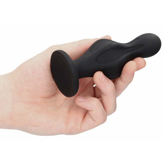 Черная анальная пробка Magic Butt Plug - 11,3 см.