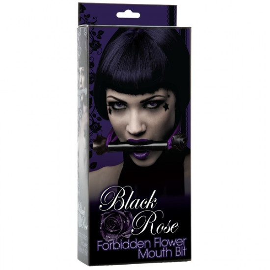 Мягкий кляп для рта BLACK ROSE