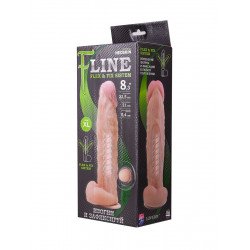 Большой фаллоимитатор на присоске F LINE - 23,5 см.