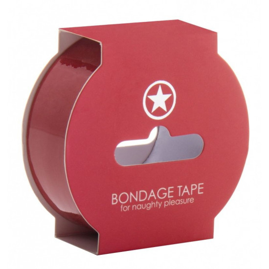 Красная лента Non Sticky Bondage Tape - 17,5 м.