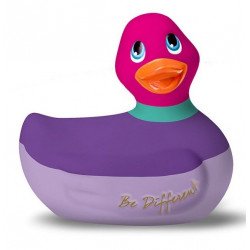 Фиолетово-розовый вибратор-уточка I Rub My Duckie 2.0 Colors