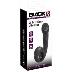 Черный силиконовый вибратор G   P-Spot Vibrator - 16,8 см.