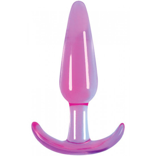 Гладкая фиолетовая анальная пробка Jelly Rancher T-Plug Smooth - 10,9 см.