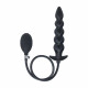 Черная анальная елочка с функцие расширения Beaded Inflatable Silicone Anal Plug