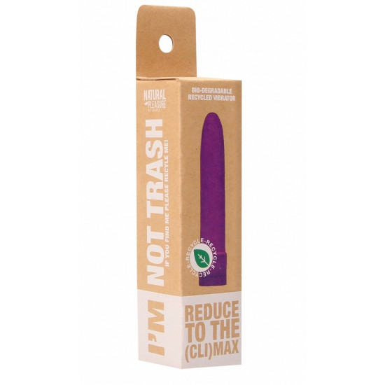 Фиолетовый вибратор 5.5  Vibrator Biodegradable - 14 см.